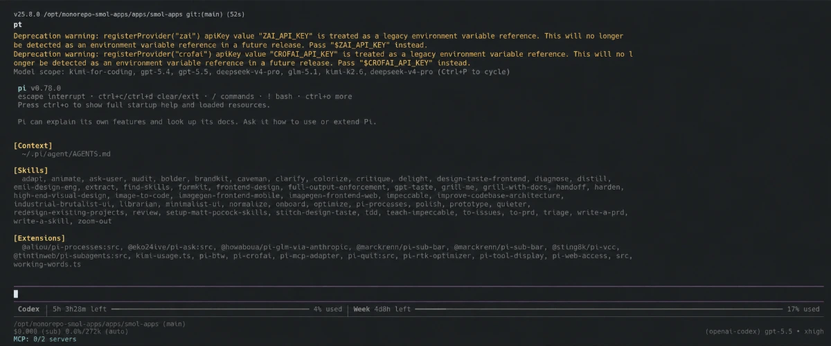 Pi: Es gibt viele Coding Harnesses, aber dieser ist meiner